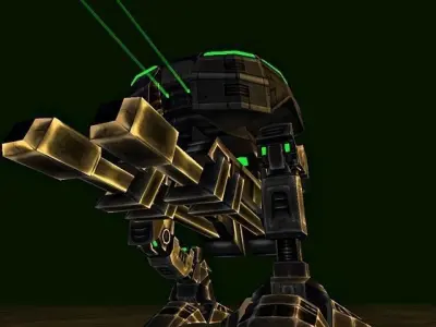 Mech walker Low-poly 3D model