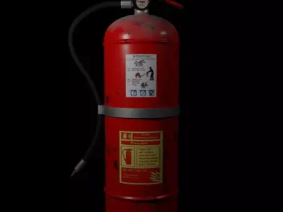 Fire Extinguisher 3D model 5
