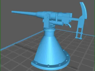 47 mm Hotchkiss Artillery  3D print model