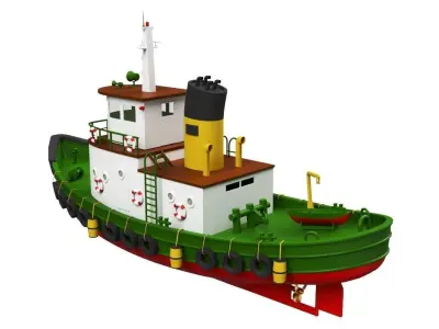 Tugboat 3D model purchase