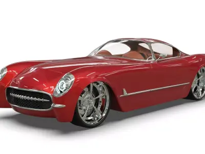 1953 Chevrolet Corvette TwelveAir 3D model