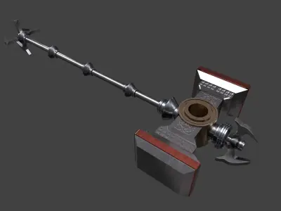 Fantasy Hammer Low-poly 3D model