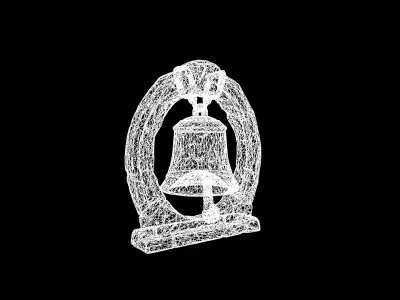 Low Poly Stylized Ancient Ritual Bell Low-poly 3D model