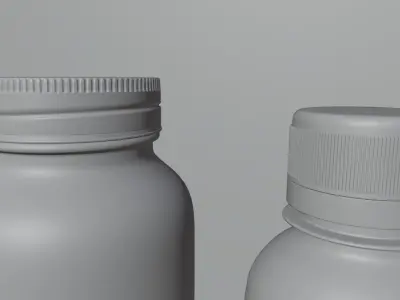 Medicine container package 3D model