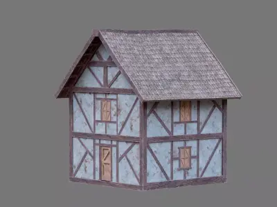 Medieval House 1 3D model purchase