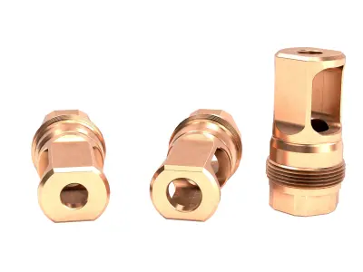FPM M80 Muzzle Brake Heat Treat for 223 and 308 Low-poly 3D model