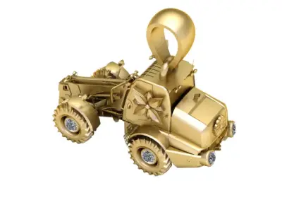 Luxury Tractor Pendant STL  3D print model