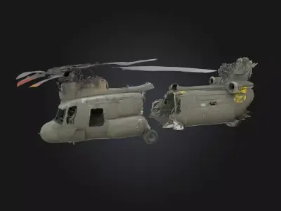 Abandoned Chopper  Deserted Blade of the Past 3D model