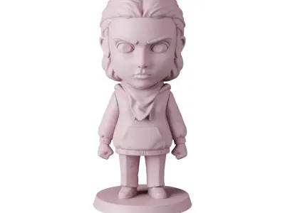 Eleven Stranger Things - Free Sample STL Free 3D print model
