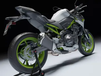 Kawasaki Z900 2021 Low-poly 3D model