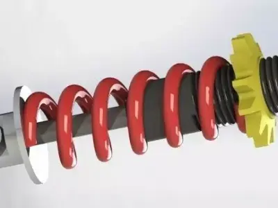 MotorCycle Shock Absorber 3D model