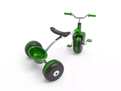 Kids Bicycle Low-poly 3D model buy