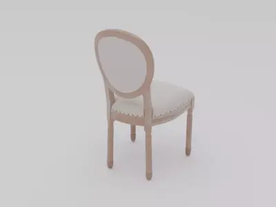  Antique Chair  Low-poly 3D model