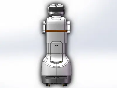 Service robot 3D model purchase