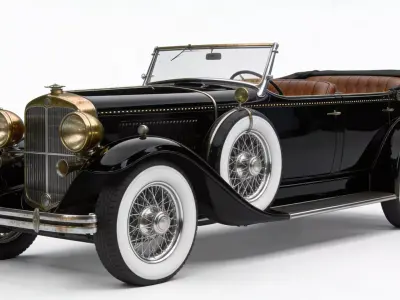 1920s Luxury Phaeton Vintage 3D Automobile Low-poly 3D model