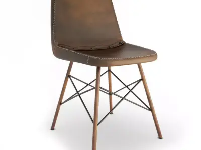 Vintage Chair Doris Braid Segarra 3D model