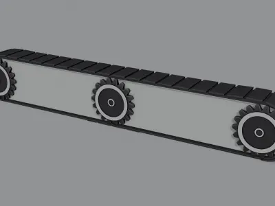 treadmill Sanitization Machine Low-poly 3D model