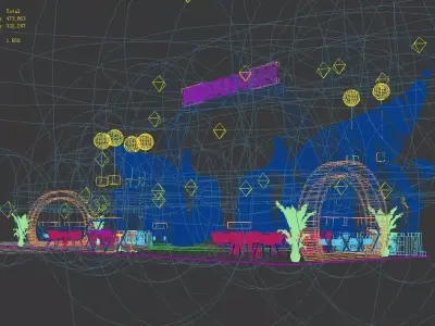 Exhibition - Area - 6X16-3DMAX2009-018 3D model