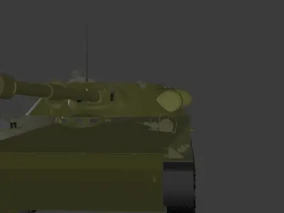 Object 906 - Low-poly USSR Battle Tank 3D model