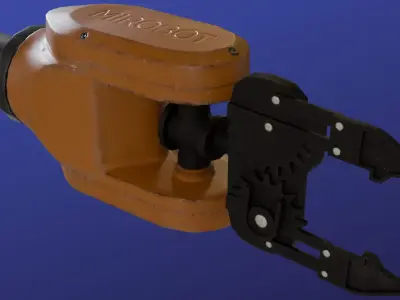 Industrial Arm Low-poly Low-poly 3D model