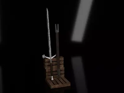 Claymore 3D model buy
