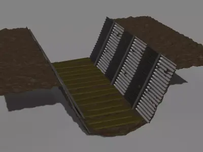 Trench section 3D model