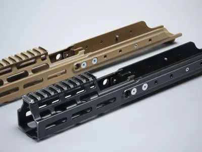 FN SCAR tactical handguard Low-poly 3D model