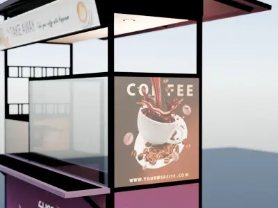 coffy cart 3D model