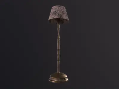 Floor Lamp 3D Model Low-poly 3D model