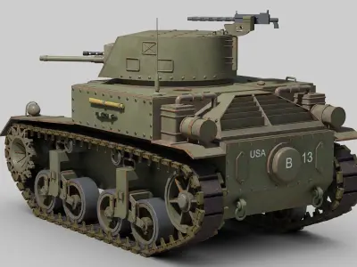 M1 Combat Car 3D model