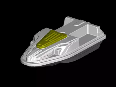 Ship for the introduction of bait 3D model