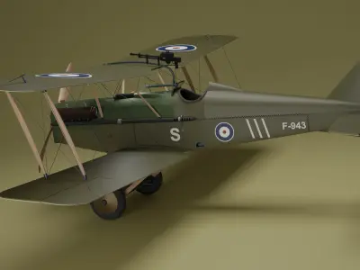 Royal Aircraft Factory SE5 3D model