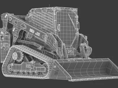 CAT Compact Track Loader 265 Dirty 3D model