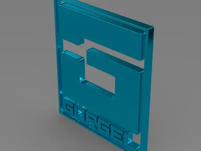 gurgel logo 3D model by Sergey