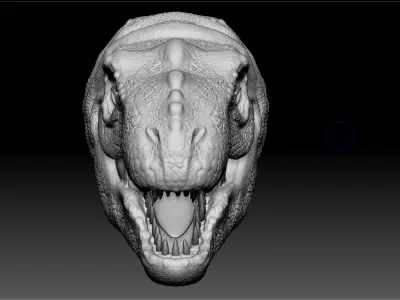 DINOSAUR HEAD MODEL 3D model