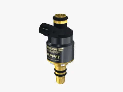 Billet Atomizer3 Fuel Injector - 700 PPH Low-poly 3D model