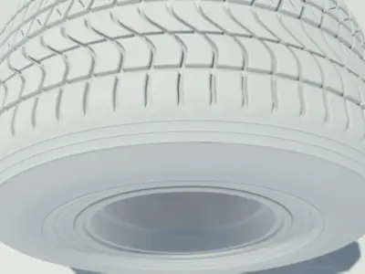 Pirelli tyre for wet weather conditions 3D model