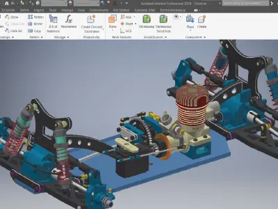 Truck Driveline 3d model 3D model