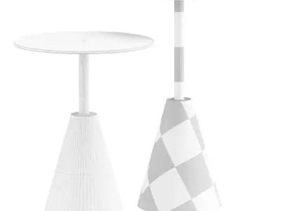 Frisco Side Tables  Antique Rust 3D model