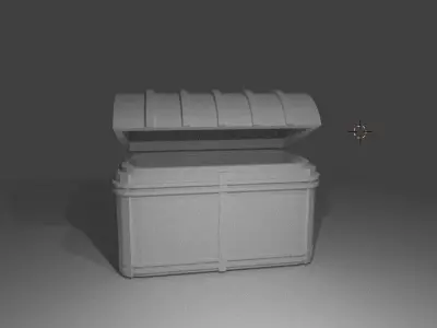 Treasure chest 3D model 7