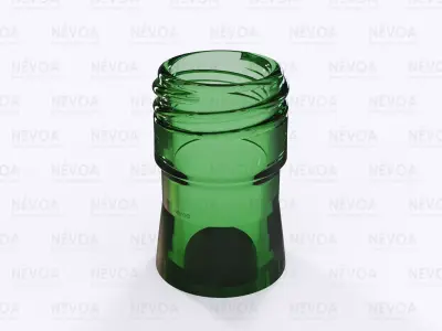 Glass finish - GME 30 14 - 28H - 44 2-start thread pilfer proof 3D model