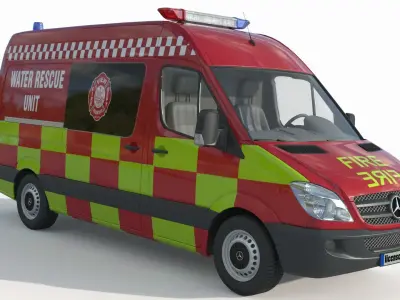 Mercedes Benz Sprinter Fire Rescue 3D model