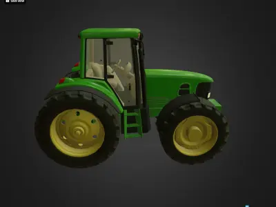 John Deere Low-poly 3D model