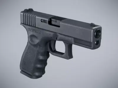 Glock 19 Classic - Game Ready Low-poly 3D model
