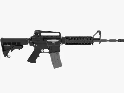 M4 Carbine GameReady model Low-poly 3D model