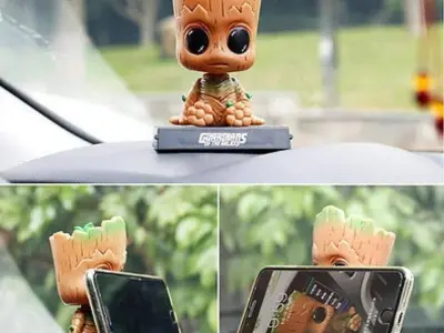 Groot phone holder - guardians of the galaxy 3D print model