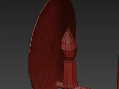 Villa Lumi Grant Ceiling Lamp Brass 3D model