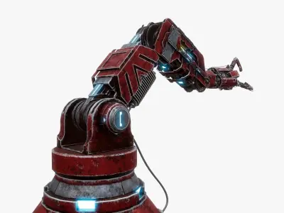 Robotic Arms  Low-poly 3D model