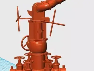 Water Cannon 3D model