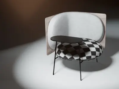 Chair sci-fi 3D model